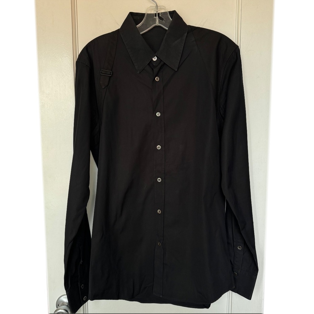 Alexander McQueen Black Harness Shirt